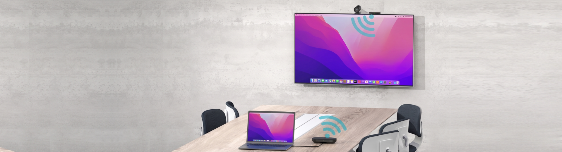 Sala de reuniones con CA400 Linkvil instalado